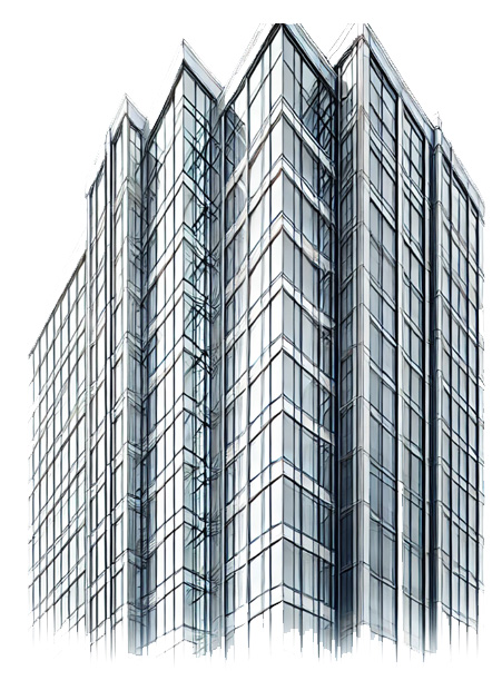 High-Rise Buildings & Skyscrapers Illustration